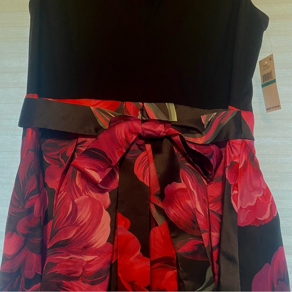 NWT! SLNY Sleeveless Floral Printed Hi-Low Dress - Picture 3 of 7